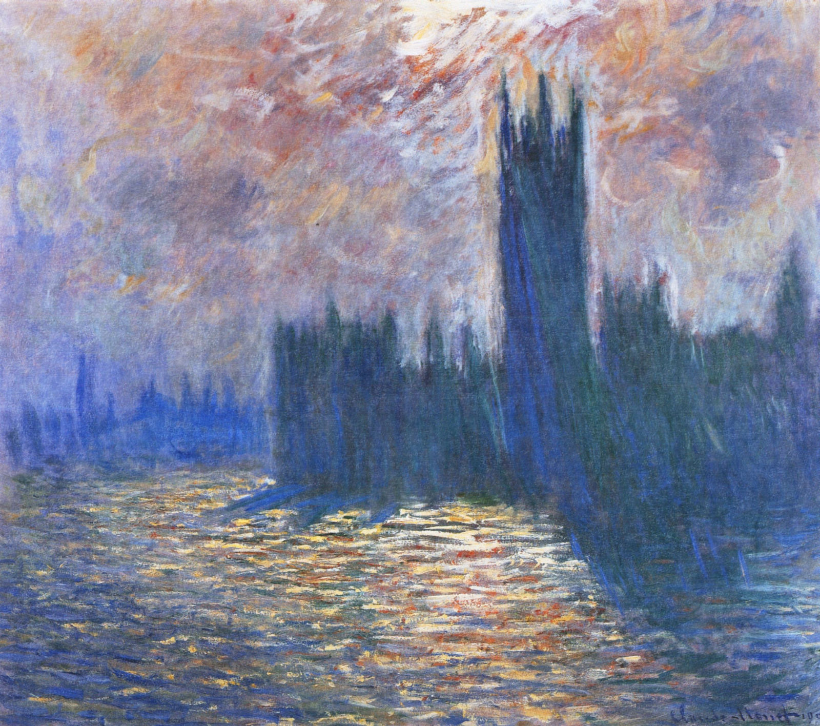 Parliament, Reflections on the Thames 1904